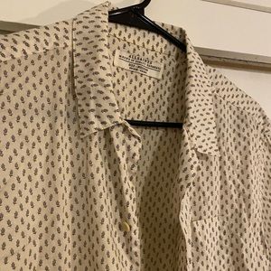 All saints short sleeve button up